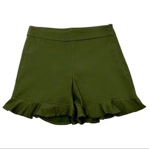 WALTER BAKER High Rise Stretch Cotton Ruffled Hem Shorts Sz Medium